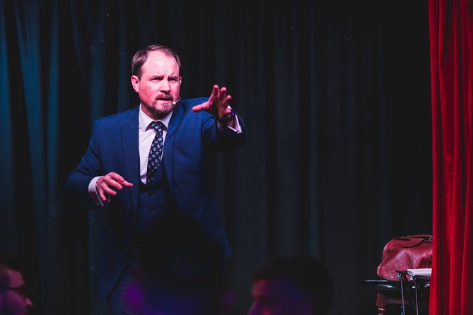 (9pm) The House Magicians Comedy & Magic Show - Smoke & Mirrors - Timing game plan: doors at 8:35, show from 8:45