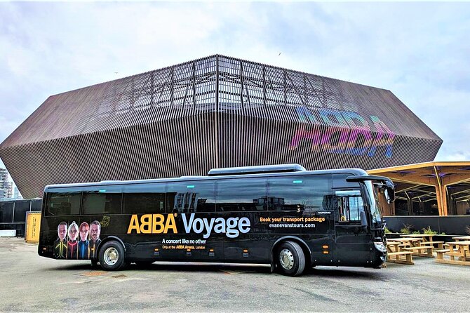 ABBA Voyage Express Coach with Ticket Option from Central London - The ABBA-branded electric coach: comfort, WiFi, and less stress
