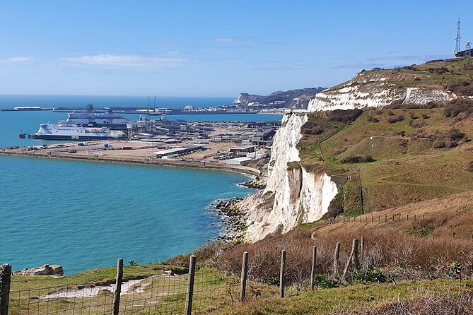 Battle of Britain Experience, White Cliffs of Dover & Canterbury - Dover Western Heights at the White Cliffs, with real defenses in view
