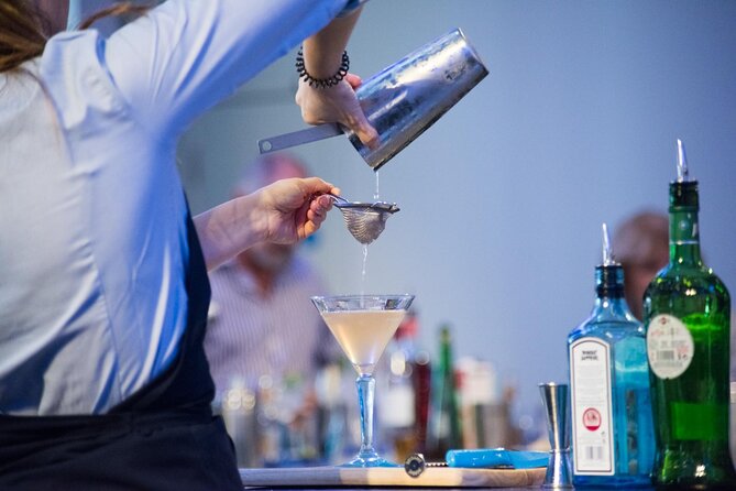 Bombay Sapphire Gin Cocktail Masterclass and Tour - Turbine Bar first, choosing your Bombay gin and making a G&T