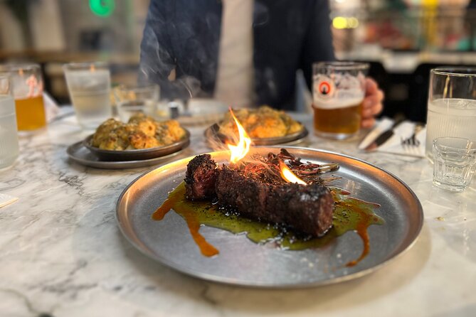 Camden Market Food Tour of 7 Tastings, Gin, Street Food & More - Camden Lock Market East Yard: where the street food energy lives