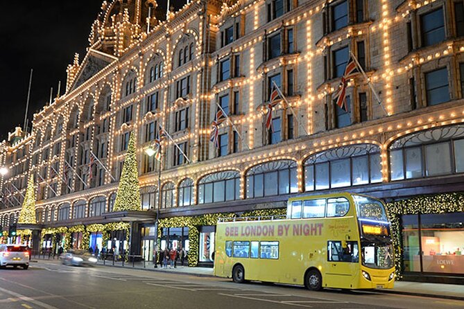 Christmas Lights Open-Top Bus Tour - Passing Major Night Landmarks and Government Buildings