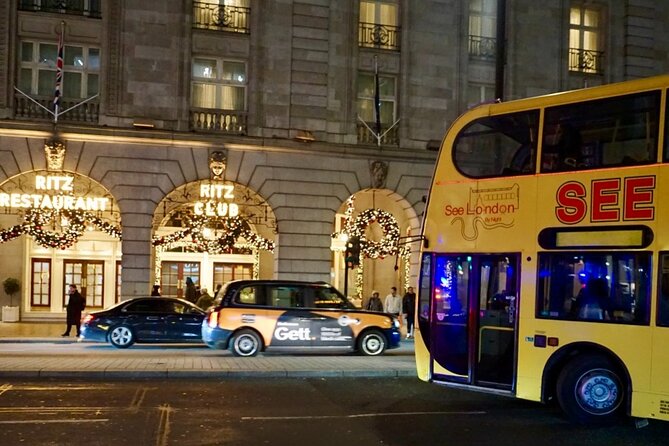 Christmas Lights Open-Top Bus Tour - Waterloo Bridge and the Big Night-Skyline Moment
