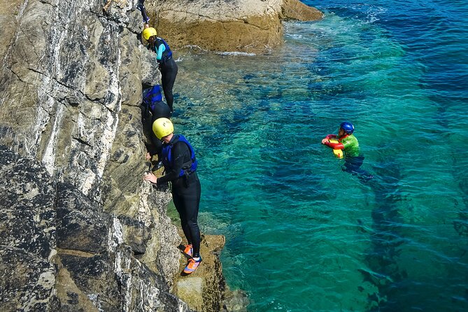 Coasteering Experience in Newquay - Meet at Newquay Activity Centre Surf School, then get geared up