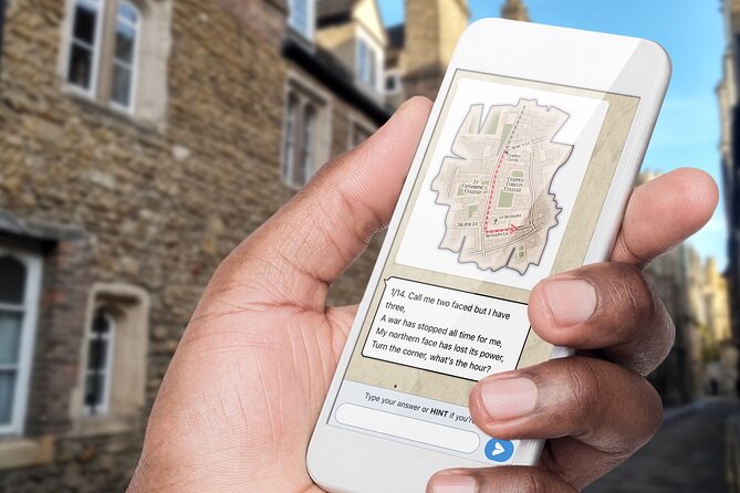 Fun, Flexible Treasure Hunt Around Cambridge with Cryptic Clues & Hidden Gems - How the WhatsApp-style clue system really helps