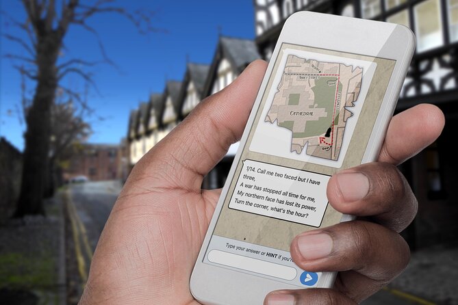 Fun, Flexible Treasure Hunt Around Chester with Cryptic Clues & Hidden Gems - Captain Bess clues: WhatsApp-style chat maps with hints