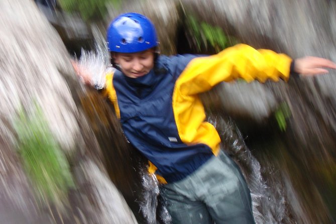 Ghyll Scrambling Water Adventure in the Lake District - Safety in the foreground, led by friendly guides