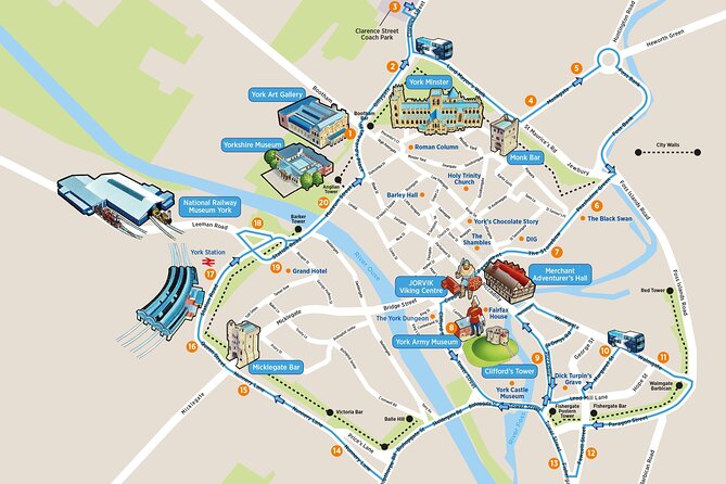 Golden Tours York Hop-on Hop-off Open Top Bus Tour with Audio Guide - The 20 Stops Setup: Build Your Own York Day