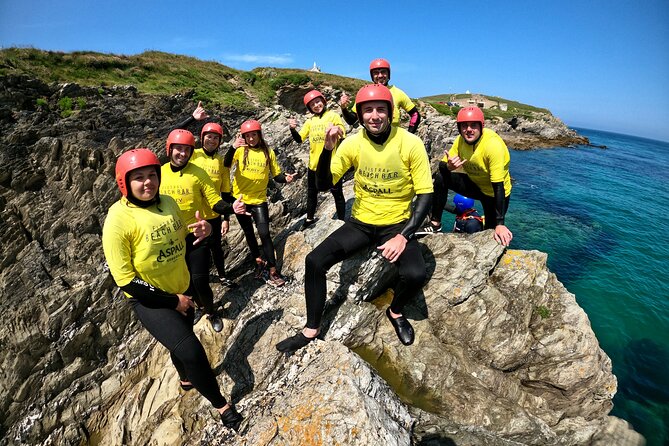 Half-Day Coasteering in Newquay Cornwall - The Guides: Nick and Tony Set the Tone, Paul and Noah Help You Grow