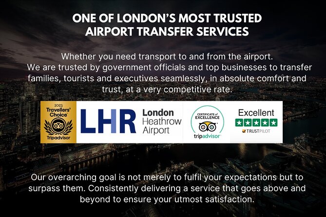 Heathrow Airport - To & From Central London - Meet & Greet - Key things that make this Heathrow transfer work