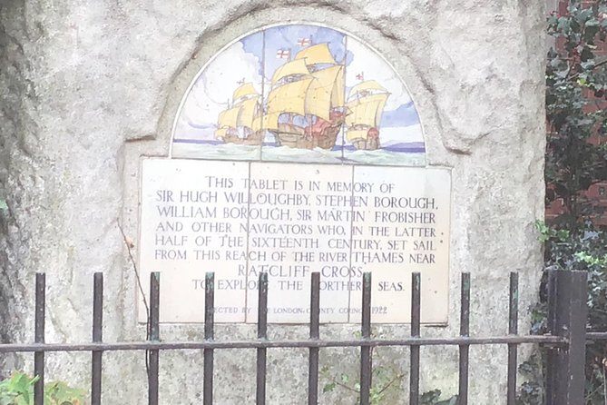 Historic walk of East Londons Wapping Docks and its famous Pubs - Turners Old Star, St Peter’s Church, and Raine’s House
