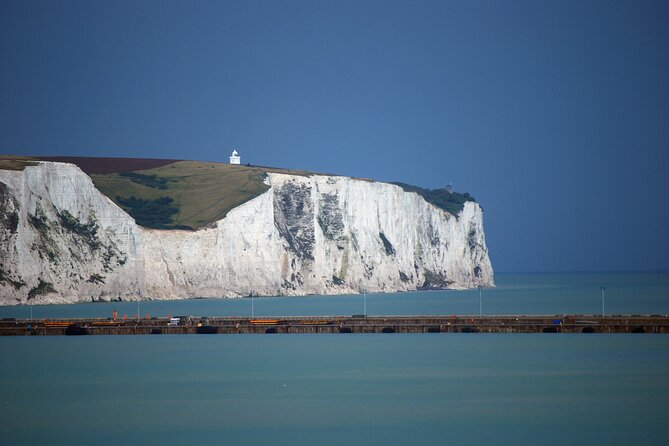 Leeds Castle Canterbury and Dover Private Tour from London - White Cliffs of Dover: a photo stop with military and penal history