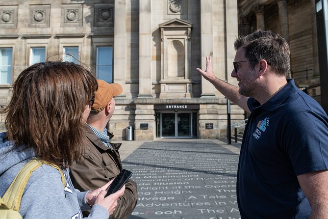 Liverpool: City & Cavern Quarter Walking Tour - St George’s Hall, the Beatles sculpture on Stanley Street, and the Cenotaph’s weight