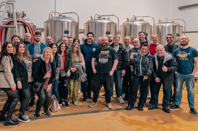 Liverpool's Brewery Bus Tour– 4 Breweries, 12 x Craft Beer & Food - Pizza, burger and chips, and why the food pairing matters