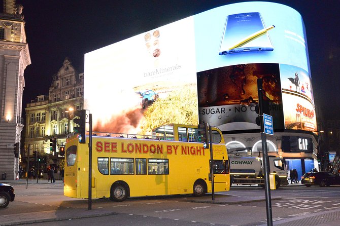 London by Night Sightseeing Tour - Open Top Bus - Kensington, Harrods, and South Kensington Stops Without the Wandering