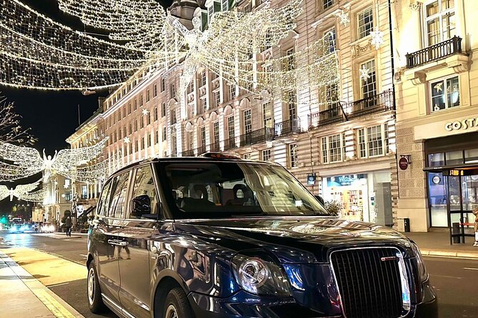 London by Night Taxi Tour - Pickup, texting your guide, and setting the drop-off on your terms