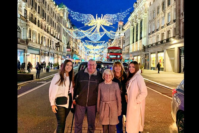 London Christmas Lights Guided Tour by Cab - Bond Street: peacock-feather elegance and celebrity spotting energy