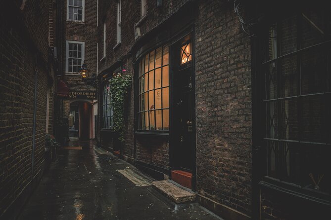 London: Harry Potter Movie Locations Magical Guided Tour - Diagon Alley and Knockturn Alley inspired streets: shopfronts, narrow lanes, and cues