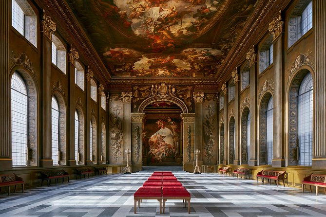 London: Naval College + Painted Hall + Uber Boat: One Way Trip - Entering the Old Royal Naval College and Painted Hall