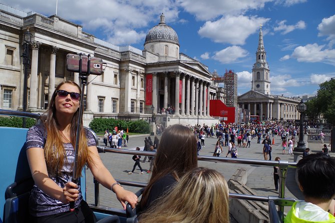 London Panoramic Open Top Bus Tour with Audio Guide - London Eye: your pause point for Thames-scale views