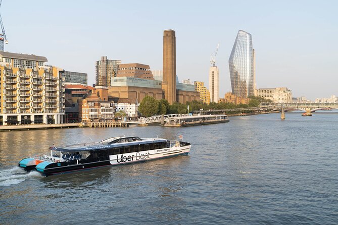 London: Uber Boat - Single Journey River Thames Cruise - Southbank Centre and the Shakespeare’s Globe area: culture right at the water