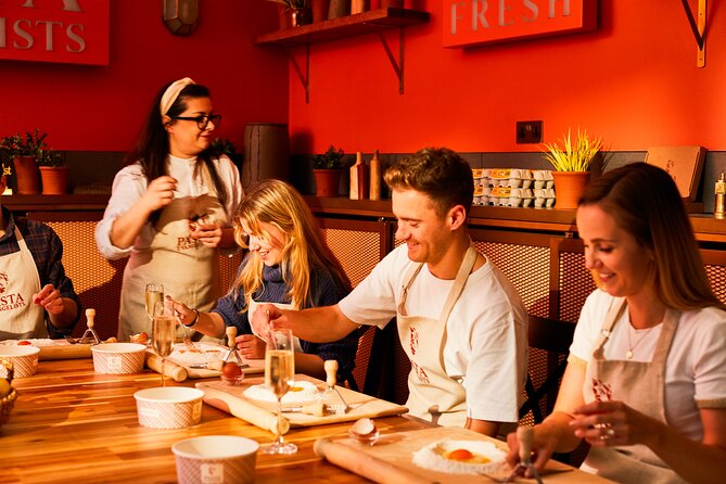 Pasta Making with Unlimited Prosecco in London's West End - What the Class Feels Like: Interactive, Relaxed, and Laughter Included