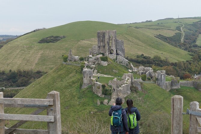 Portland Cruise Excursion - Jurassic Coast Gems! - Corfe Castle ruins above the village: history views without the long lecture
