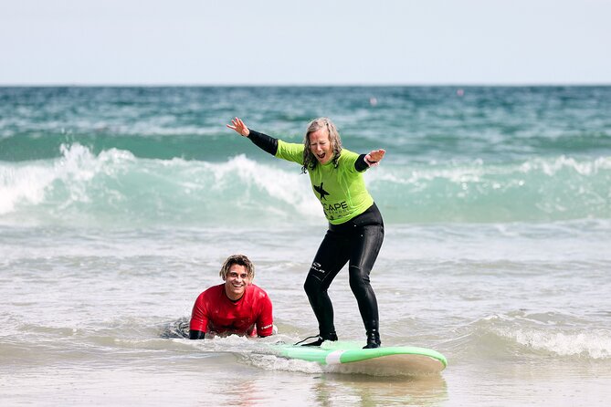 Private Family / Small-Group Surf Lesson (max. 4) in Newquay. - Newquay Beach: catching waves with coaching in your face
