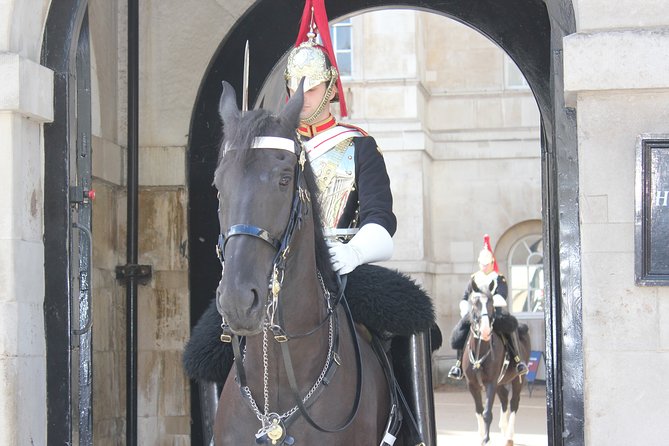 Private Westminster, Whitehall, and Windsor Castle Tour by Train - Horse Guards Parade and Whitehall: monarchy’s military look, then Parliament’s paperwork reality