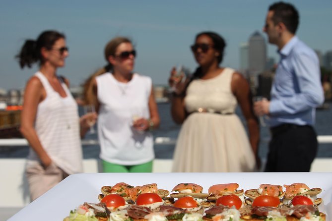 River Thames Evening Cruise with Sparkling wine and Canapés - Tower Millennium Pier at 6:30, Plus What “Smart Casual” Means