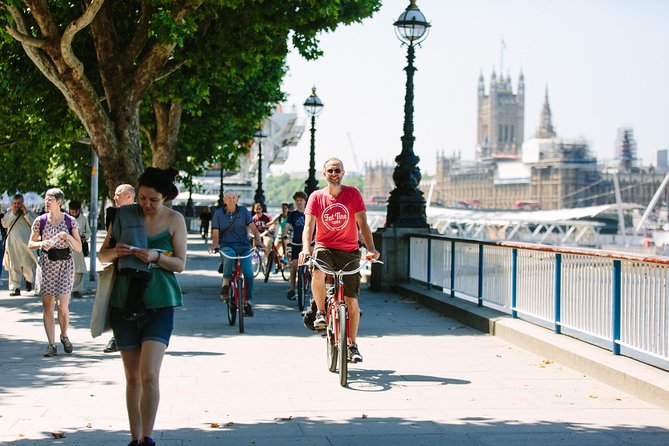 Secrets of London Bike Tour: Thames, Tower Bridge, and Market - Tower Bridge crossing and City views with the Shard in frame