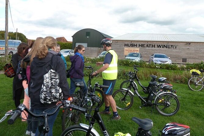 Self-Guided Electric Bike Tour to vineyards and castles in Kent - Setting off from Headcorn Aerodrome and what you get