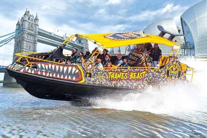 Speedboat 'THE THAMES BEAST' from Tower Millennium Pier - 40 mins - Tower of London and Tower Bridge, the quick hit route