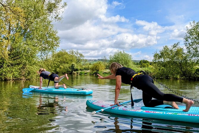 Stand-up Paddleboard SUP Safari on The River Avon For Beginners - The 2.5-hour flow: practice first, then the SUP safari