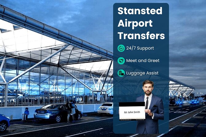 Stansted Airport Taxi Private Transfer to/from London - Entering the arrivals hall: meet and greet and waiting time