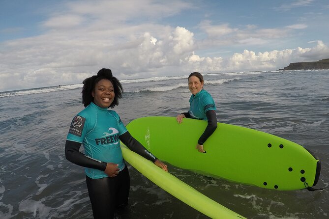 Taster Surfing Lesson in Bude - Where you start in Widemouth Bay at Freewave Surf Academy