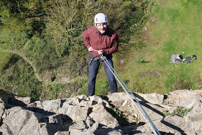 The Big One 150ft Abseiling Experience - What You See on the Severn Channel Descent