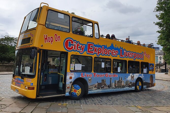 The Liverpool Pass®: All top attractions inc. Hop-On Hop-Off Bus Tour | 2-Days - Mersey Ferries River Explorer cruise: the waterfront view with audio commentary