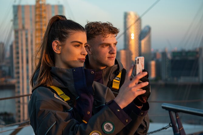 Up at The O2: Sunset Climb with Guided Tour with Panoramic Views - Drinks on the roof: making it a celebration without overplanning
