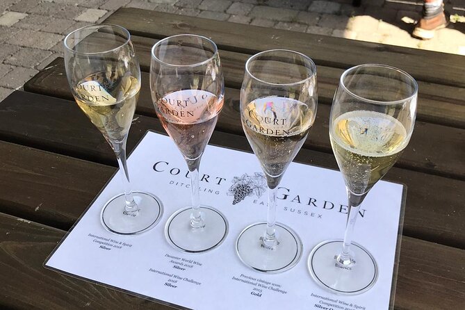 Vineyard & Cheesemaker Bus Tour of Sussex - Bluebell Vineyard Estates: fizz, a sun terrace moment, and two styles of tasting